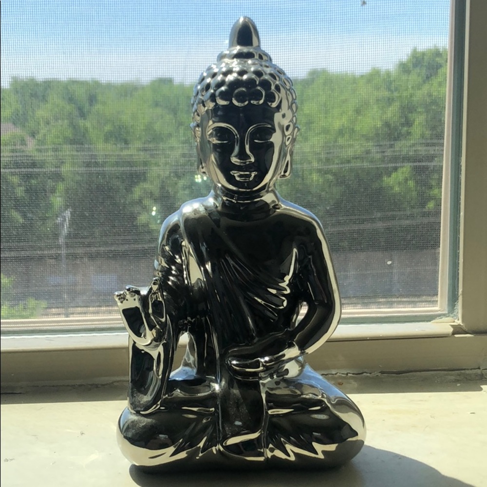 Silver buddha home decoration